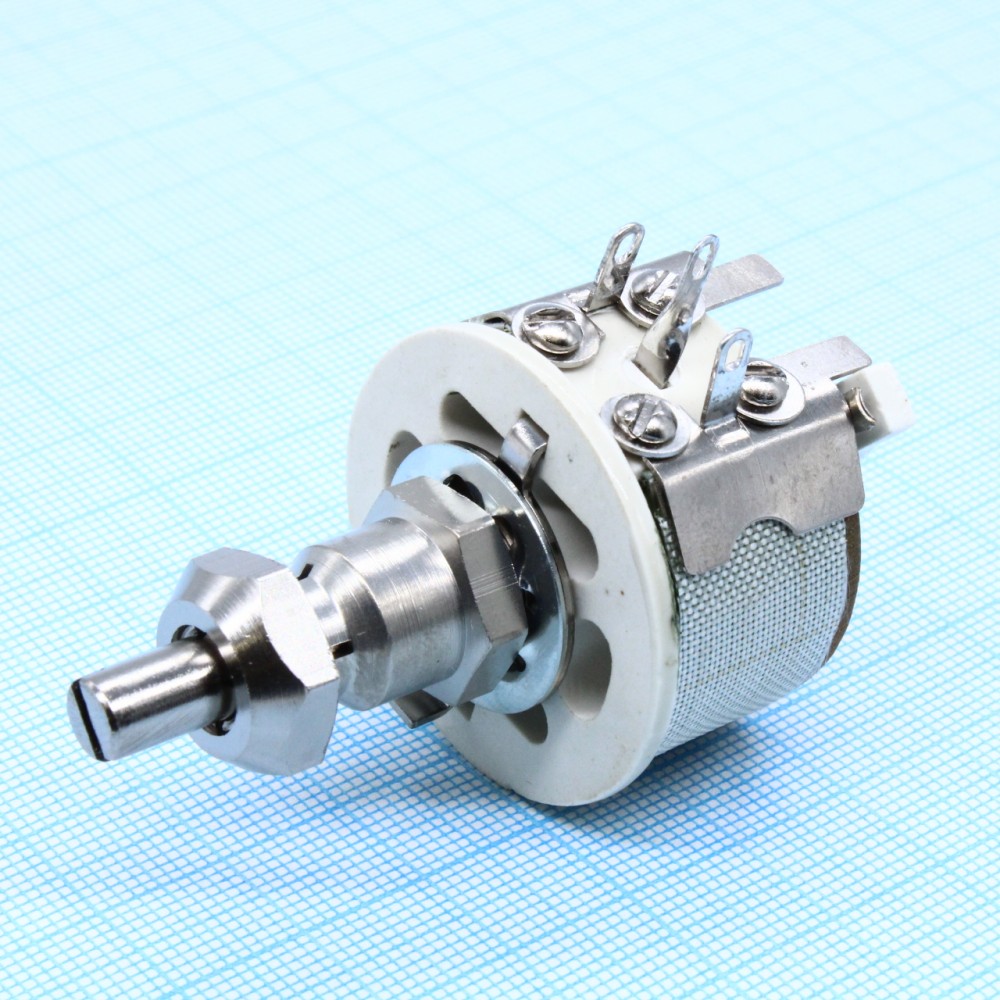 Изображение товара Резистор переменный проволочный ППБ-16Е 15 кОм 16Вт ±10%