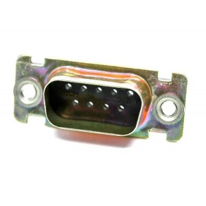 DEUR9P, Стандартные соединители D-Sub  DSUB 9 M CRIMP R FLOA G ZINC