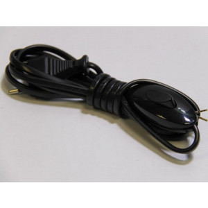 Переключатель на шнуре с вилкой черн. 10035