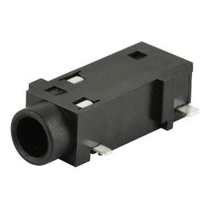 SJ2-3583B-SMT-TR, Телефонные разъемы 3.5mm Audio Jack SMT 3conductr Tip switch