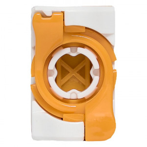 Модуль Keystone TERACOM CS Cat.6A неэкранированный 110 IDC 180 градусов самозажимной (Toolless) оранжевый TRCS-KSTN-RT180-6AUTP-OR