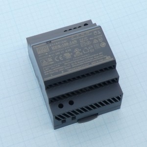 HDR-100-24N, AC-DC, 100.8Вт, вход 85...264 В AC 47...63Гц/120...370В DC, выход 24В/4.2А, рег. выхода 24…25.5В, изоляция 3000В AC, в кожухе на DIN-рейку, 70х90х54.5мм, -30...+70°С