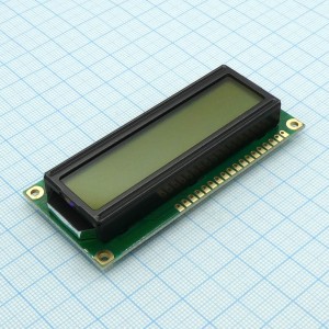 WH1602B-CFH-CT#, ЖКИ знакосинтезирующий 16 x 2, FSTN Позитивный/прозрачно-отражающий светодиодная подсветка 3х-цветн., размеры 80x36 мм, видимая область 66x16 мм, -20...70°C