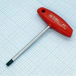 Отвертка 364 T45x150, Т-образная отвертка torx T45 с длиной стержня 150мм