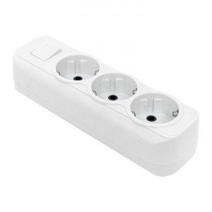 Колодка удлинителя 3-м с заземл. 16А Эксперт 3.5кВт с выкл. PROxima AKB16-3i