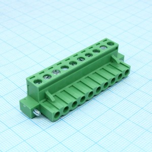 2EDGKM-5.08-10P-14-00A(H), Разъемный клеммный блок, 10 контактов шаг 5.08мм