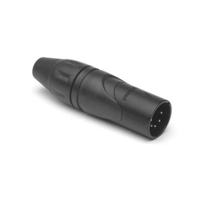 AX5MB BULK, Разъемы XLR MTL SH 5 ML BLK FINISH