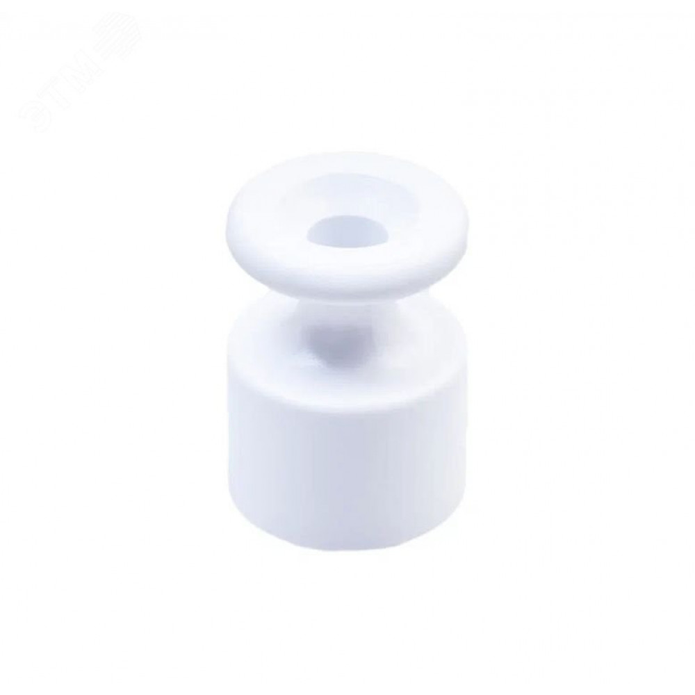 Изображение товара Пластиковый изолятор ОП белый Bironi 100 шт - для электромонтажа