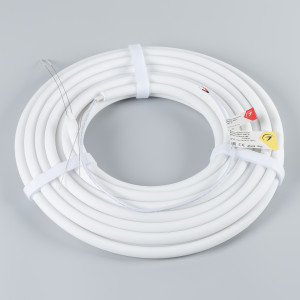 Лента герметичная MOONLIGHT-TOP-S-M560-D13mm 48V Warm3000 (13 W/m, IP65, 10m, wire x1, трос) 043820, Гибкая герметичная лента (неон серии MOONLIGHT), сечение 13х13 мм с тросом-натяжителем. Светодиоды SMD2216 560 шт/м. Цвет свечения ТЁПЛЫЙ (3000 К), индекс цветопередачи CRI>90, световой поток 670 лм/м, угол излучения 360°. Мощность 13 Вт/м, питание 48 В.