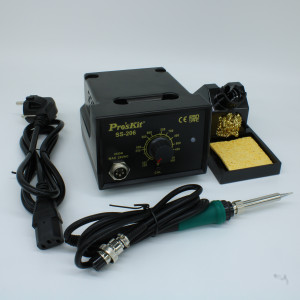 SS-207B, Паяльная станция аналоговая с цифровым дисплеем, c регулировкой 200-480°C, паяльник 60Вт