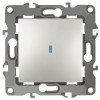 12-1102-15 Выключатель с подсветкой, 10АХ-250В, IP20, 2, перламутр (10/100/2500) Б0019427