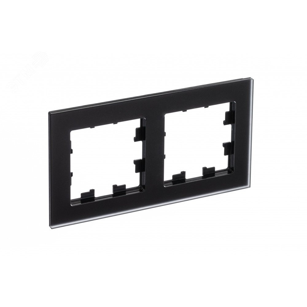 Изображение товара Рамка 2-м AtlasDesign Nature матовое стекло черный SE ATN331002