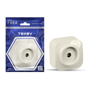 Розетка телевизионная TV 1-м ОП Frea IP20 АБС-пластик беж. TKE-FR-A1C-C02