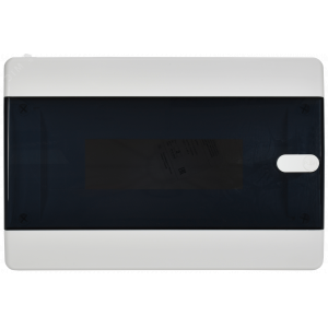 Корпус пластиковый встраиваемый на 12 модулей ЩРВ-П-12 IP41 UNION Compact черная прозрачная дверь UIC-KP12-V-12-41-K01