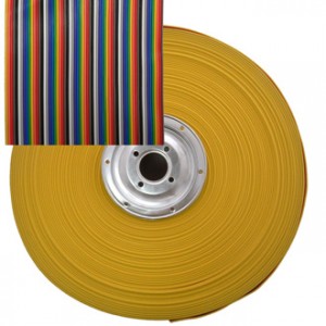 RCA-64 COLOR, Плоский кабель шлейф 64pin, шаг 1.27мм, бухта 30,5 м. цветной