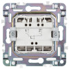 Изображение товара SKANDY Выключатель 2-клавишный 10А SK-V04Gr серый IEK SK-V20-0-10-K03