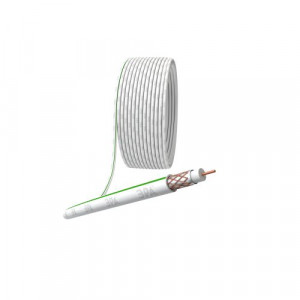 Кабель коаксиальный SAT 703 B.Cu/оплетка Cu 75проц. PVC 75Ом бел. (м) Б0044612
