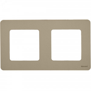 Рамка 2-м Inspiria шампань Leg 673948