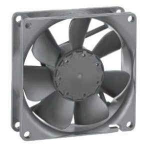 8414NMU, Вентиляторы постоянного тока DC Tubeaxial Fan, 80x80x25mm, 24VDC, 34.1CFM, 1.4W, 2600RPM, Ball Bearing, IP68 Rated