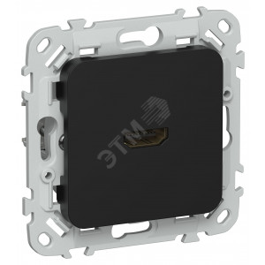 FLITE Розетка HDMI РШДМА-ФлЧ черный IEK FI-H10-K02