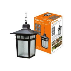 Светильник садово-парковый "Тамплиеры" 100 Вт, подвес, шагрень/черный, Е27, SQ0330-0326