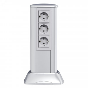 Розетка 1-м 2мод. Viva 16А IP20 2P+E с заземл. защ. шторки сер. 45025