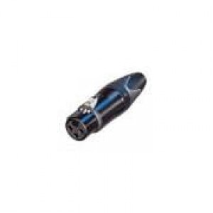 NC3FXX-B, Разъемы XLR 3P FEMALE CABLE CONN BLACK METAL HOUSING