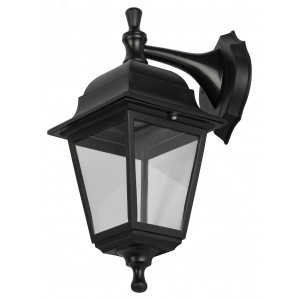 НБУ 04-60-001 черный Светильник садово-парковый Леда настенный четырехгранный черный Е27 (8/96) Б0048111