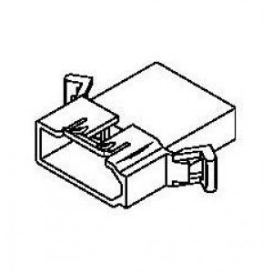 19-09-2042, Штыревые и гнездовые соединители .093 PIN & SCKT PLG HSG 4CKT W/O MNT EAR