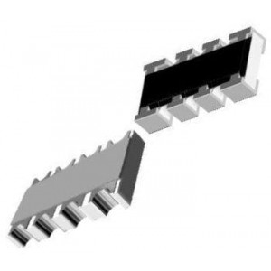 ACASA1000E1000P100, Резисторные сборки и массивы 100/100ohm .25% 25ppm 0612 Convex
