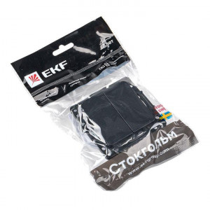 Выключатель 2-кл. Стокгольм 10А механизм черн. PROxima EZV10-023-10