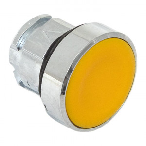 Исполнительный механизм кнопки XB4 желтый плоский возвратный без фиксации, без подсветки IP65 EKF XB4BA-Y-65
