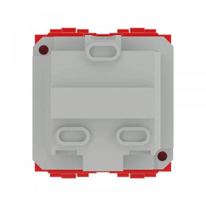 Электрическая розетка, с заземлением, со шторками, красная, 2 мод. 76482R