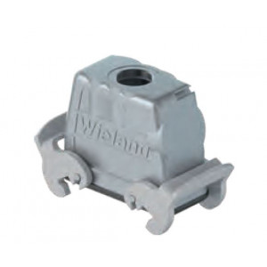 Крышка разъема 73.374.4035.1, Крышка разъема на кабель, типоразмер 16B, высокое исполнение, с уплотнителем, 1 отверстие с резьбой для кабельных вводов M32x1,5, с верхним расположением, с двумя защелками, материал корпуса: алюминиевый сплав