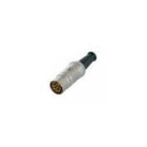 NYS322G-U, DIN Connectors 5P MALE PLUG - DIN 180 NCKL/GOLD; REAN