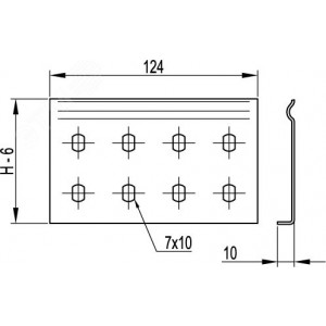 Пластина для лестн. лотка соединительная H=100мм GTO LG1000