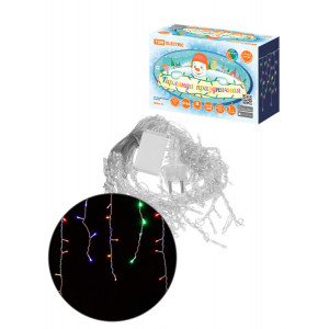 Гирлянда светодиодная "Бахрома" 2,5х0,6 м, 120LED, многоцветн., 8 режимов, 250 В, IP44, SQ0361-0098