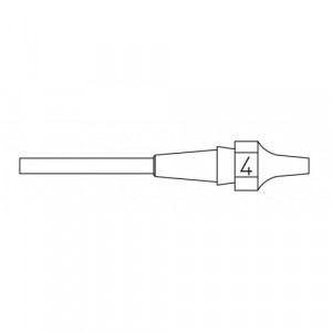 XDS 4 desoldering tip 1.2x2.5   L 10.5mm, Распаивающая насадка для паяльников DSX 120/WXDP 120/WXDW 120, 1,2х2,5мм L=10,5мм