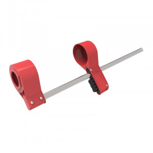 gwrFL03, Блокиратор фланцевых соединений большой, алюминиевый сплав и сталь, диаметр шпильки – 35-47 мм, цвет – красный, 1 шт/упак