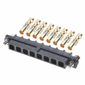 M80-4000000F1-08-325-00-000, Электропитание платы 2 ROW FEMALE CRIMP 8 X 12 AWG GOLD
