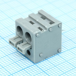 DG211V-5.0-02P-11-00A(H), Нажимной безвинтовой клеммный блок 3 контакта. Зажим типа торцевой контакт. Серия DG211V-5.0