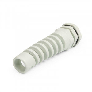 Ввод кабельный пластиковый PG-R 13.5 (6-12 мм), Ввод кабельный герметичный пластиковый с трубной резьбой PG13,5, нейлон 6.6, спиральный, IP68, для кабелей и проводов диаметром от 6 до 12 мм в корпусах электрического оборудования