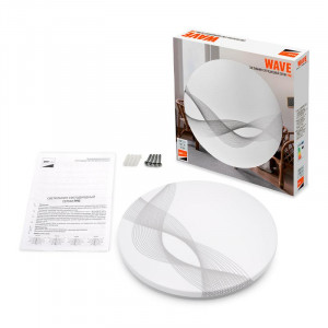 Светильник светодиодный декоративный PPB Wave 32Вт 4000К IP20 d320х60 настенно-потолочный бытовой 5024663