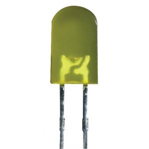 L-1503YD, Светодиод 5мм/желтый/588нм/15-30мкд/60°