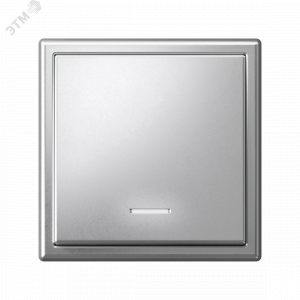 ARTGALLERY 1-клавишный ВЫКЛЮЧАТЕЛЬ с подсветкой, 10АХ, механизм, быстрозажимные клеммы, АЛЮМИНИЙ GAL000313S