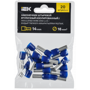 Наконечник НШВИ 16-14 темн. син. (уп.20шт) IEK UGN11-016-014-020