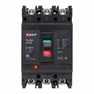 Автоматический выключатель LS125 18кА 3P 50А ProPact EKF