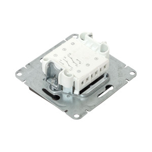 Механизм выключателя, двухклавишный, проходной, мокко Эпика EKF UP1-SWM-21