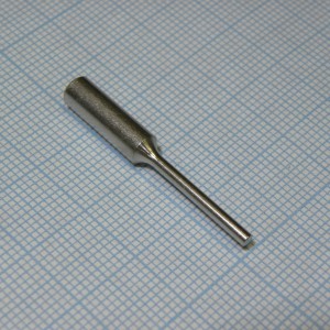 М20-02, Жало паяльное медное никелированное, цилиндр затачиваемый, 2.0мм