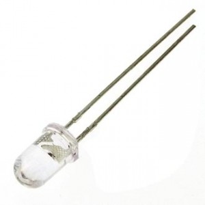 5RYWC 8000MCD 2.3V 15D, Светодиод 5мм/желтый/590нм/8000мкд/прозрачный/15°